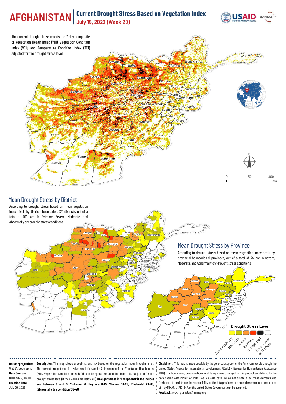 AFG Drought Stress Map (July 2022)